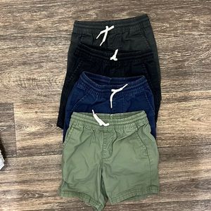 Old Navy 2T toddler boy shorts with draw string -set of 4